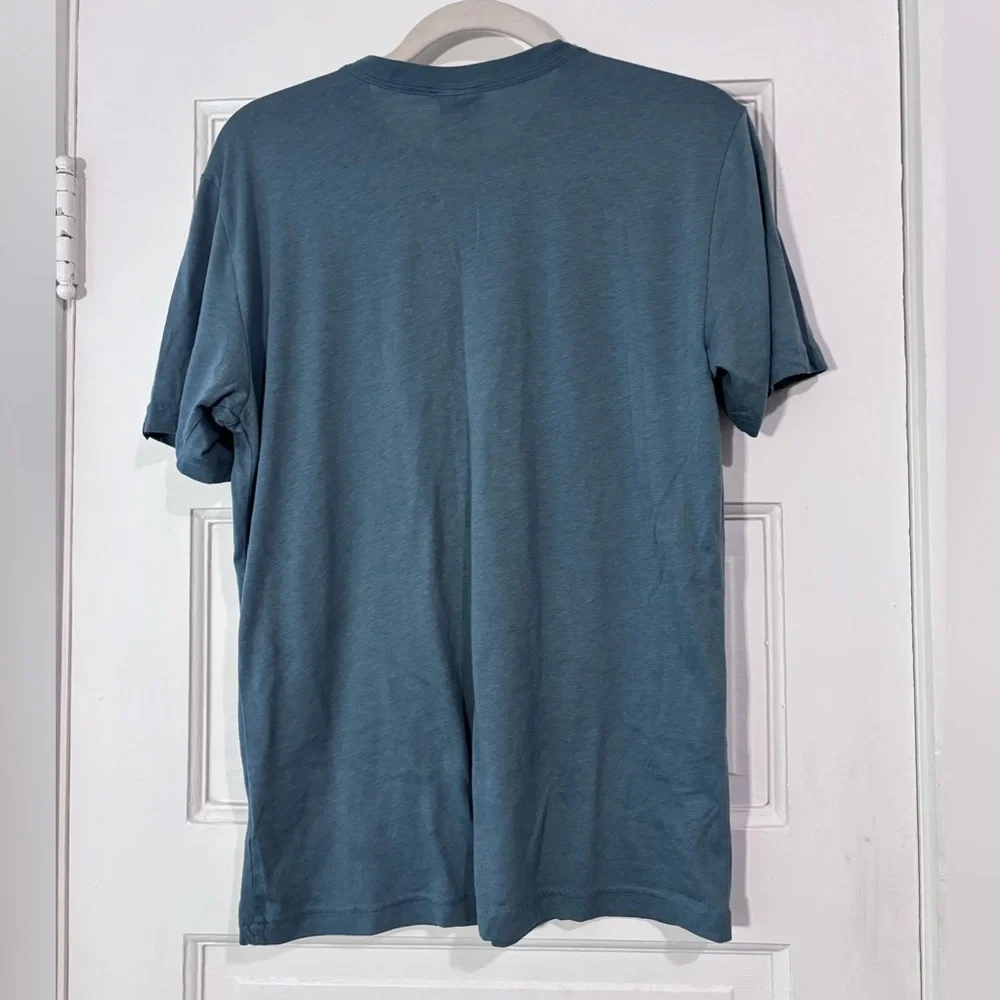 Nike Blue T-Shirt with Pink Text - Picture 3 of 3